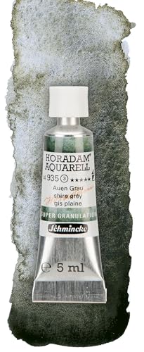 Schmincke - HORADAM® AQUARELL, Super Granulation, 14 935 001 Shire Grey, 5 ml tube, very strong granulating colors, finest, super granulating watercolors - color: 935 shire grey