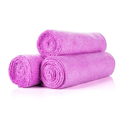The Rag Company - Sport & Workout Towel - Gym, Exercise, Fitness, Spa, Ultra Soft, Super Absorbent, Fast Drying Premium Microfiber, 320gsm, 16in x 27in, Lavender - Pack of 3 - color: Lavender