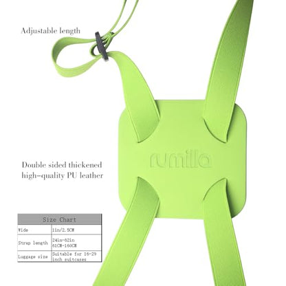 Adjustable Luggage Straps for Suitcases Add a Bag High Elastic Travel Bungees Connecting Carry On Bag TSA Approved (Green Luggage strap-1PCS) - color: Green luggage strap