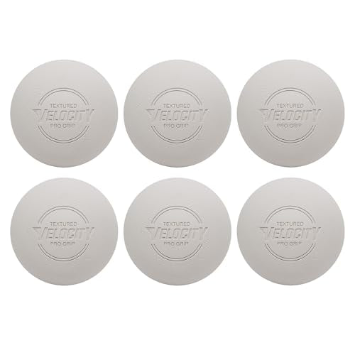 Velocity Pro Grip Lacrosse Balls - 6, 12, 18, 60 and 120 Packs - Certified for Youth, Club, High School, CLA, and College Game Play - color: White, size: 6 Balls