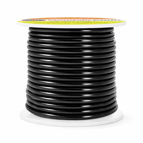 Mandala Crafts 8 Gauge Black Anodized Aluminum Craft Wire, 32 FT | Colored, Flexible, Bendable, for Bonsai, Armature, Sculpting, Wire Wrapping, Jewelry Making, Weather & Tarnish Resistant - color: Black, size: 8 Gauge