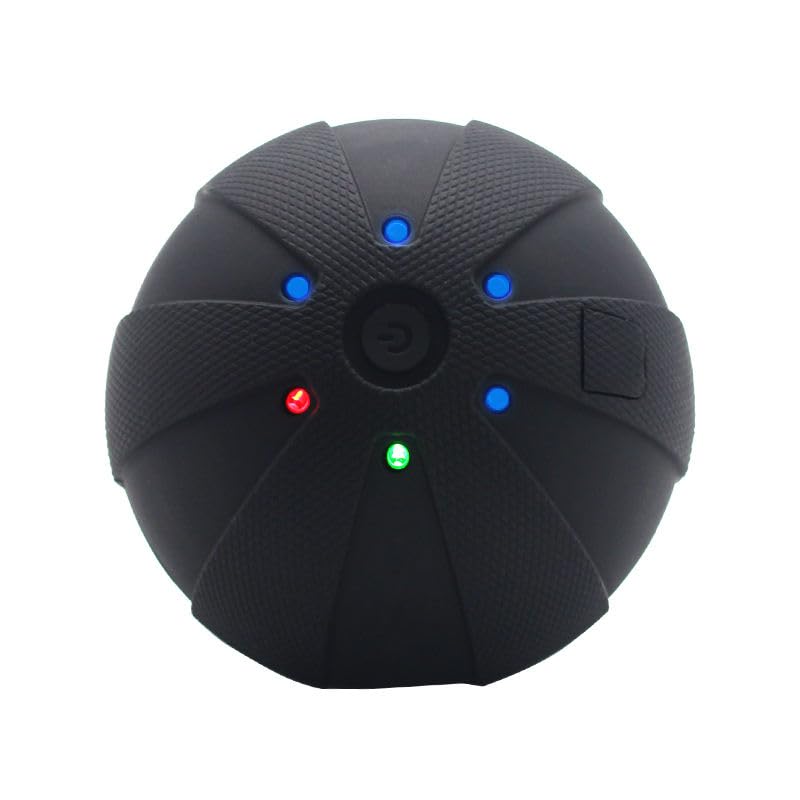 Vibrating Massage Ball for Muscle Recovery – Deep Tissue Trigger Point Massager, 9cm Portable Fitness & Physical Therapy Ball, USB-C Rechargeable for Back, Neck, Feet & Gym Use
