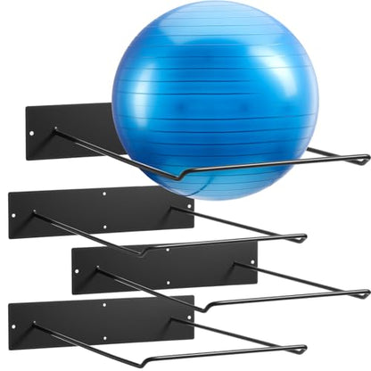 Threan Wall Mounted Yoga Ball Holder Large Yoga Ball Holder