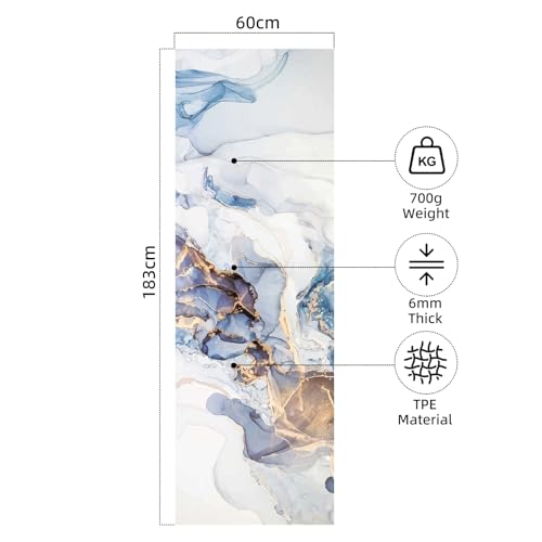 FOLAI Extra Thick Yoga Mat 6mm - color: ink