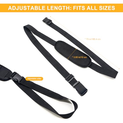 Adjustable Scooter Carry Strap with Quick-Release Plastic Buckles & Anti-Slip Pad for Electric Scooters, Folding Bikes, Yoga Mats – 55lb Capacity, Lightweight & Portable