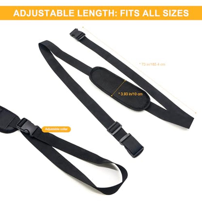 Adjustable Scooter Carry Strap with Quick-Release Plastic Buckles & Anti-Slip Pad for Electric Scooters, Folding Bikes, Yoga Mats – 55lb Capacity, Lightweight & Portable