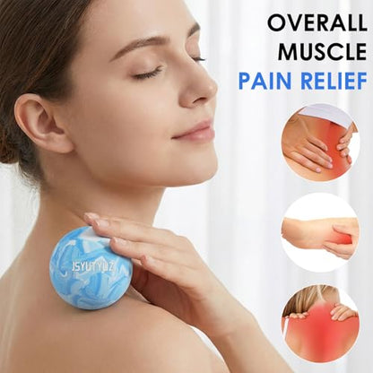 Lacrosse Massage Balls for Myofascial Release,Blue and Blue - color: Blue and Blue