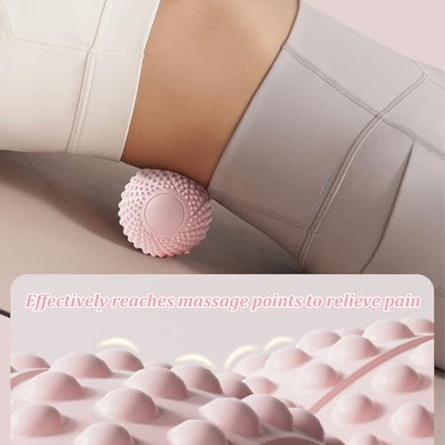 Peanut Massage Ball for Deep Tissue, Trigger Point Therapy, Myofascial Release – Double Lacrosse Foam Roller for Back, Neck, Foot, Muscle Relief, Yoga & Physical Recovery (Black) - color: Black