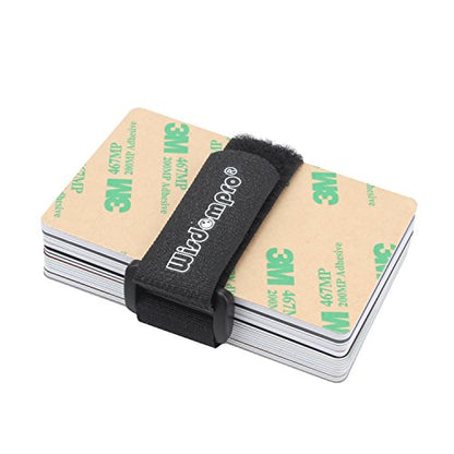 Wisdompro 20 Pack 0.8 x 8 In Small Hook and Loop Tie Down Straps Heavy Duty - size: 0.8 x 8 Inch, 20 Pack