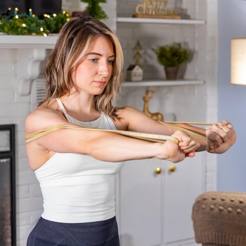 Serious Steel Fitness Non Latex (Latex Free Resistance Bands) Resistance Bands Exercise Bands | Use for Pull-Ups, At Home Workouts, Strength Training and Resistance Training(41" Sets) - color: Tan Set (5-Bands) [3-170 lbs]