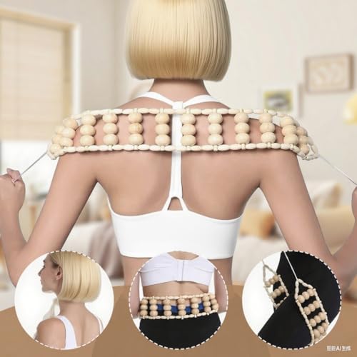 16-in-1 Wood Therapy Massage Tools Gua Sha, Maderoterapia Kit Muscle Pain Relief, Lymphatic Drainage, Body Sculpting Kit with Facial Wood Roller Fascia Massage - color: 16pcs