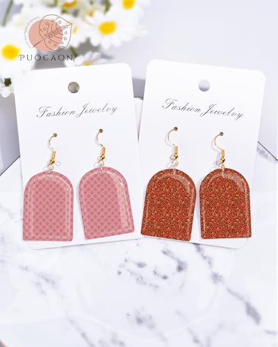 Puocaon Retro Clay Transfer Paper - Checkerboard Cherry Black White Transfer Sheets for Polymer Clay Earrings Jewlery - color: checkerboard