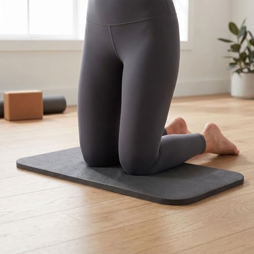 Yoga Knee Pad and Elbow Cushion, Knee Cushion Mat for Floor Exercise Home Workout - color: Black