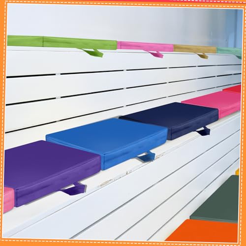 Timgle 25 Pcs Floor Cushions for Classroom 15 Inch Flexible Seating Bulk with Handles 1.6 Inch Thick Foam Floor Pillows Portable Seating for Home School Kindergarten Daycare Nursery Playroom(Square) - style: Square