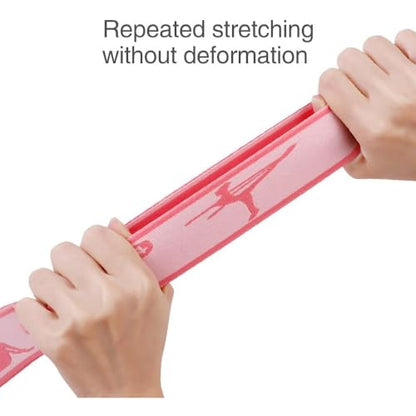 2 PCS Kids Stretching Strap - 8-Loop Adjustable Stretch Bands for Dance, Ballet, Yoga, Gymnastics Workout, Children‘s Fitness Equipment, Stretching Resistance Bands and Home Flexibility Training - color: Pink+Purple