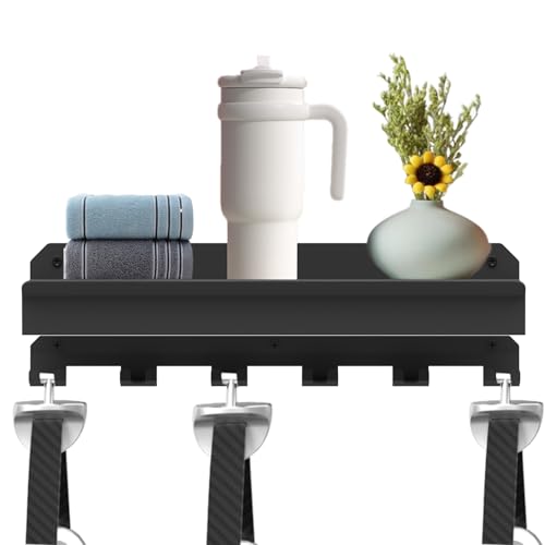24 Inch Metal Floating Shelf Compatible with Tonal Accessories, Black