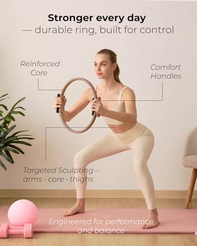 Pilates Kit | Pilates Equipment Set for Home Workouts | Accessories & Guide - color: Taupe, style: Essential Kit - 3PC