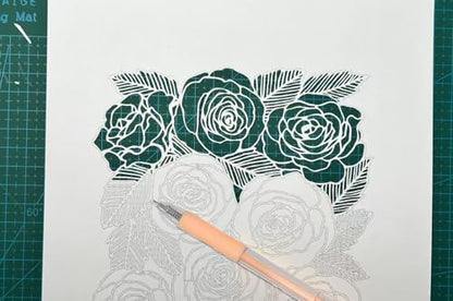 6Pcs Art Cutting Knife Pen for Paper Crafts & Scrapbook | Carving & craft pens，For scrapbook & draw，Precision tip cuts，DIY cards & stencils，Easy to control，Compact to store