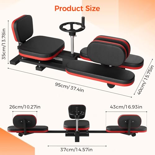 330LBS Heavy Duty Leg Stretcher, Steel Frame Split Trainer for Home Gym Use | Adjustable Soft Padding, Flexibility Stretching Equipment, Stable Structure,Ideal for Dance, Yoga, Martial Arts, Home Gym