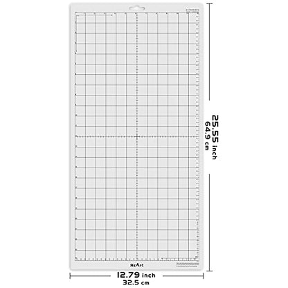ReArt Standard Grip Cutting Mat for Silhouette Cameo 4 Packs 12" x 24" - Adhesive Cut Mat Replacement Set Matts Vinyl Craft - color: Standard Grip 4P 12X24