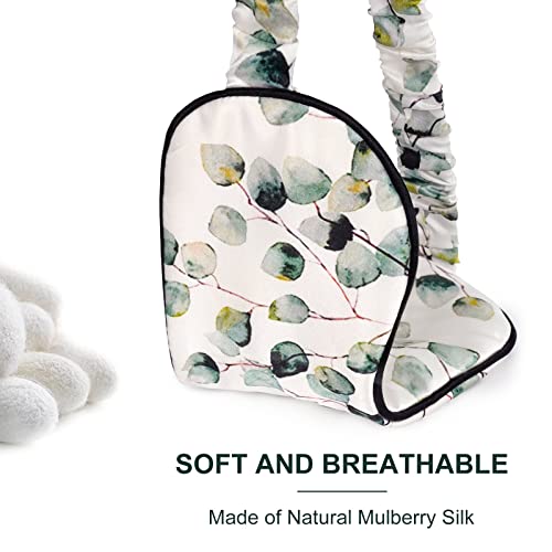 OLESILK 100% Natural Mulberry Silk Sleep Eye Mask Block Out Light, Fashion Printed Eye Mask Blindfold for Women Men Full Night Sleeping, Chic Eye Cover Eyeshade, Pattern 2 - color: Pattern 3