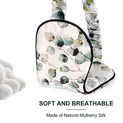 OLESILK 100% Natural Mulberry Silk Sleep Eye Mask Block Out Light, Fashion Printed Eye Mask Blindfold for Women Men Full Night Sleeping, Chic Eye Cover Eyeshade, Pattern 2 - color: Pattern 3