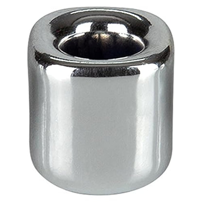 Mega Candles 5 pcs Silver 1/2 Inch Diameter Ceramic Chime Ritual Spell Candle Holders, Great for Casting Chimes, Meditation, Rituals, Spells, Vigil, Witchcraft, Wiccan Supplies - color: Silver, size: 5 Pieces