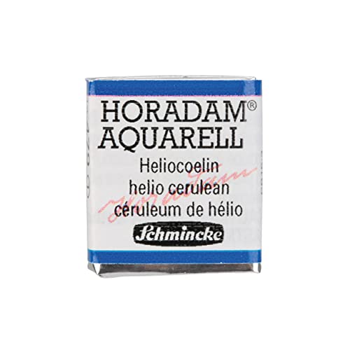 Schmincke HORADAM AQUARELL 479 Heliocerulean, 14 479 044, 1/2 pan - color: 479 Helio Cerulean