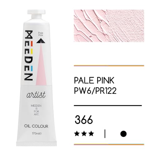 MEEDEN Artist Grade Oil Paint: Pale Pink - 170ml/5.7oz Tube | Professional Art Paints and Supplies for Canvas Painting - color: Pale Pink, size: 5.7 Fl Oz (Pack of 1)