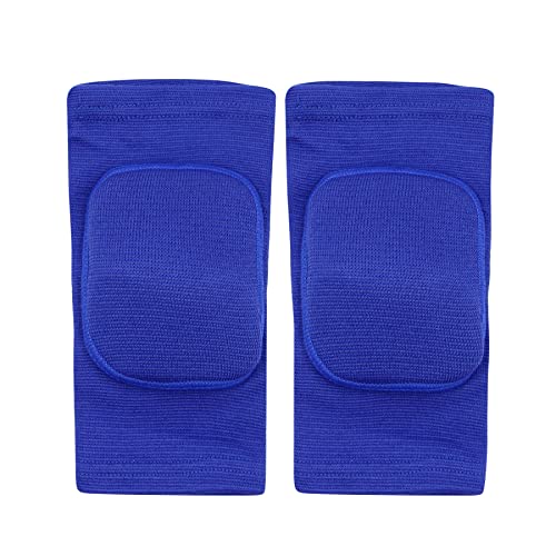 JUMISEE Kids Elbow Brace, Soft Padded Sponge Elbow Pads Breathable Stretchy Arm Protection Sleeves for Football Volleyball Dance Skating Basketball Sports - color: Blue Elbow Brace, size: X-Small(4-7 Years old)