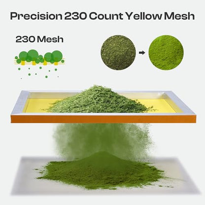 Caydo 2 Pieces Aluminum Screen Printing Frames, 10 x 14 Inch Pre-Stretched Screen Printing Screens with 230 Yellow Mesh for Handcraft Lovers - style: 230 Mesh