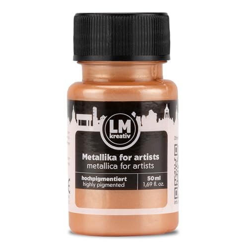 Metallic Acrylic Paint 1.69 fl oz - Cream - Premium Metallic Paint for Artists and Crafters. High Coverage, Lightfast & Durable. Ideal for Canvas, Wood, Ceramic & More - color: Cream