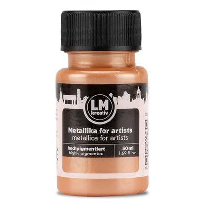 Metallic Acrylic Paint 1.69 fl oz - Cream - Premium Metallic Paint for Artists and Crafters. High Coverage, Lightfast & Durable. Ideal for Canvas, Wood, Ceramic & More - color: Cream