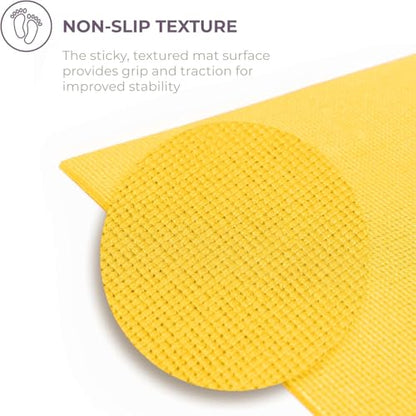 Voyage 5mm Studio Yoga Mats, 4 Pack, 72x24in - color: Yellow