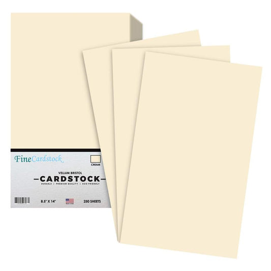 Cream Menu Legal Size 8.5 x 14 Inches 67 Vellum Bristol Lightweight Card Stock Paper Cover | 1 Ream of 250 Sheets Per Pack - color: Cream, size: 8.5 x 14