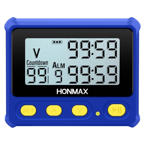8200 Interval Timer and Stopwatch, Backlight, USB-C Charged, Clock