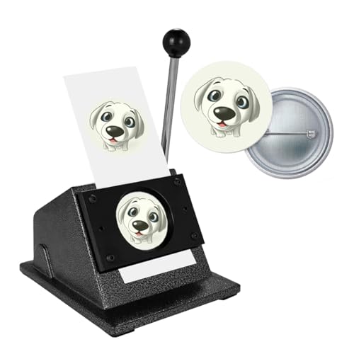 1 Inch Circle Punch Cutter Button Maker Machine for Paper Craft, DIY Hole Die Cutting Tool