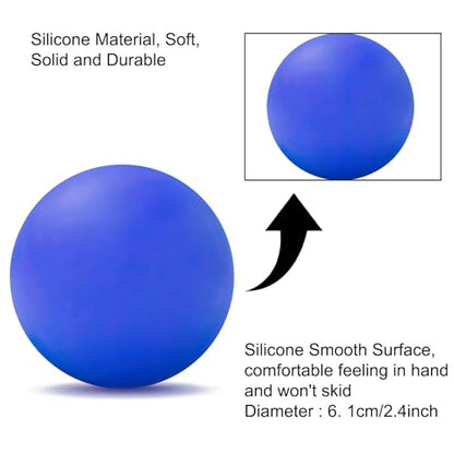 WOVTE Massage Lacrosse Ball for Sore Muscles, Shoulders, Neck, Back, Foot, Body, Deep Tissue, Trigger Point, Muscle Knots, Yoga and Myofascial Release (Royal Blue) - color: Royal Blue