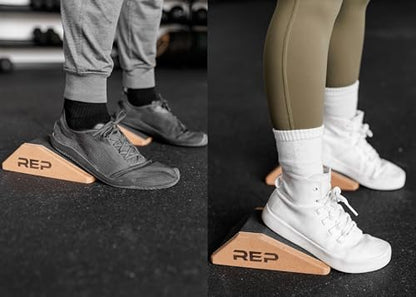 REP Fitness Cork Squat Wedge, Blocks for Weight Lifting, Yoga, Stretching, Exercise and Calf Therapy, Raised Heel Support, Non Slip, Workout Equipment for Home and Commercial Gym Training