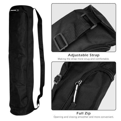 Yoga Mat Bag, Full Zip Exercise Yoga Mat Carrier Bag with Adjustable Strap, Yoga' Mat' Carry Bags Pilates Bags for Women & Men