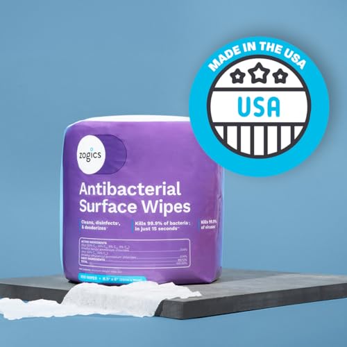 Zogics Antibacterial Disinfecting Wipes, 2 Rolls, 1,600 Count - size: 800 Count (Pack of 2)