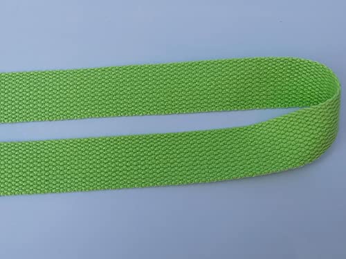 1 Inch Cotton Webbing 10 Yards Cotton Strap for Tote Canvas Bags Crafts Sewing (2018 Light Green) - color: 2018 Light Green