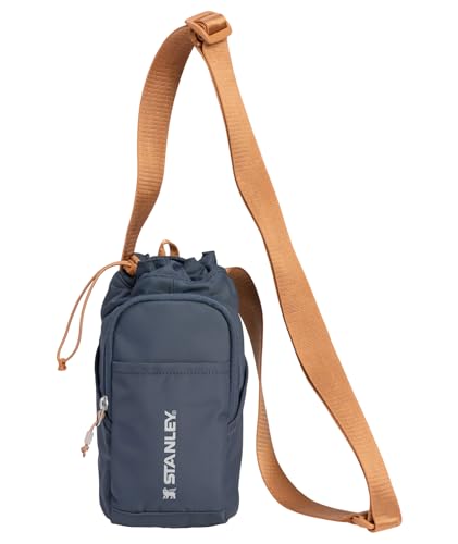 STANLEY Vitalize Carry-All Bag | Bottle Holder with Drawstring Cinch | Adjustable Shoulder Strap | Zippered Valuables Pocket | Durable Recycled Fabric | Twilight - color: Twilight, size: Carry-All