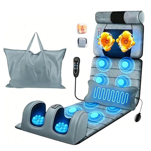 KOCASO Full Body Massage Mat with Heat, Electric Heated Massage Pad Cushion - size: 76x20x6 in