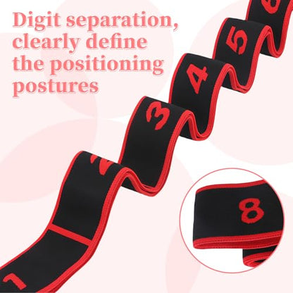UncleS Elastic Tension Band Exercise Pull Rope Stretch Rope 8 Segment Pilates Stretching Band Female Resistance Training Equipment Fitness Exercise Resistance With Number - color: C