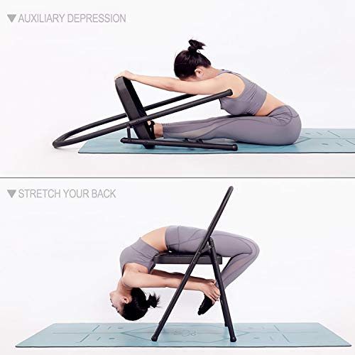 Foldable Yoga Stretching Chair with Lumbar Support
