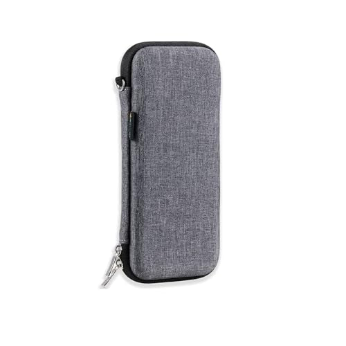 Upgraded Hard Pencil Case Box for Adults,Durable Pen Carrying Case with Zipper-Gray - color: Grey