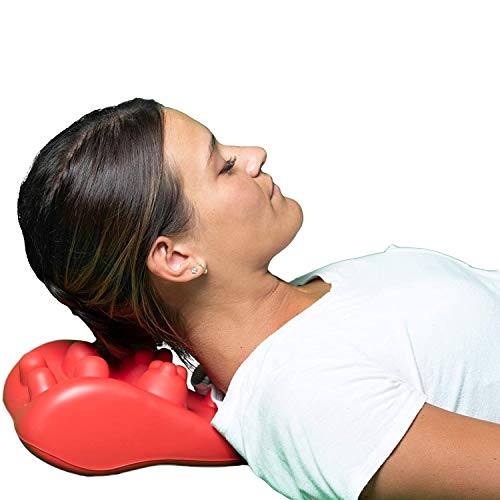 Full Back Stretch Massage Trigger Point Chiropractic Pillow by Acupillow - Cervical and Lumbar Traction Stretcher Device - Myofascial Release of Pressure Point - Neck and Back Pain (Original) - style: Original