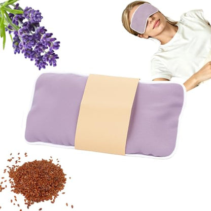 Lavender Weighted Eye Pillow with Washable Linen Cover