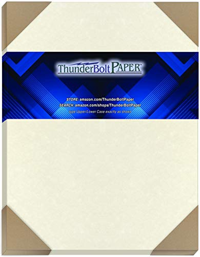 50 Old White Parchment 65lb Cover Weight Paper 8" X 10" (8X10 Inches) Photo|Picture-Frame Size - Printable Old Parchment Semblance - size: 8x10 – 50 Sheets